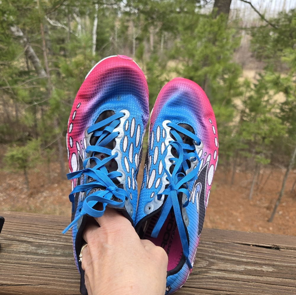 Brooks Blue and Pink Athletic Shoes
